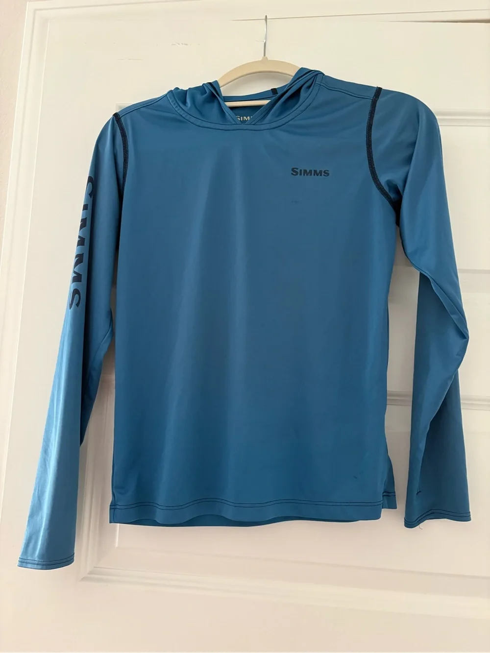 Simms Blue Hooded - youth, size Large